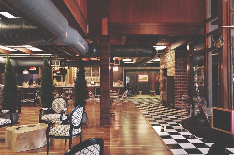 Futuristic Restaurant Interior